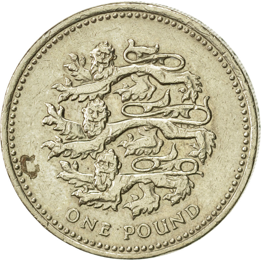 Coin, Great Britain, Elizabeth II, Pound, 1997, EF(40-45), Nickel-brass, KM:975