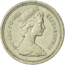 Coin, Great Britain, Elizabeth II, Pound, 1983, EF(40-45), Nickel-brass, KM:933