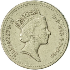 Great Britain, Elizabeth II, Pound, 1986, EF(40-45), Nickel-brass, KM:946