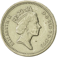 Coin, Great Britain, Elizabeth II, Pound, 1993, AU(55-58), Nickel-brass, KM:964