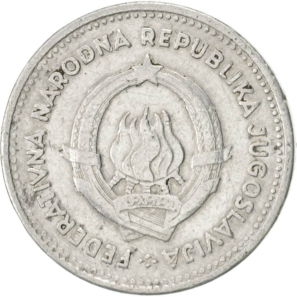 Coin, Yugoslavia, 2 Dinara, 1953, AU(50-53), Aluminum, KM:31