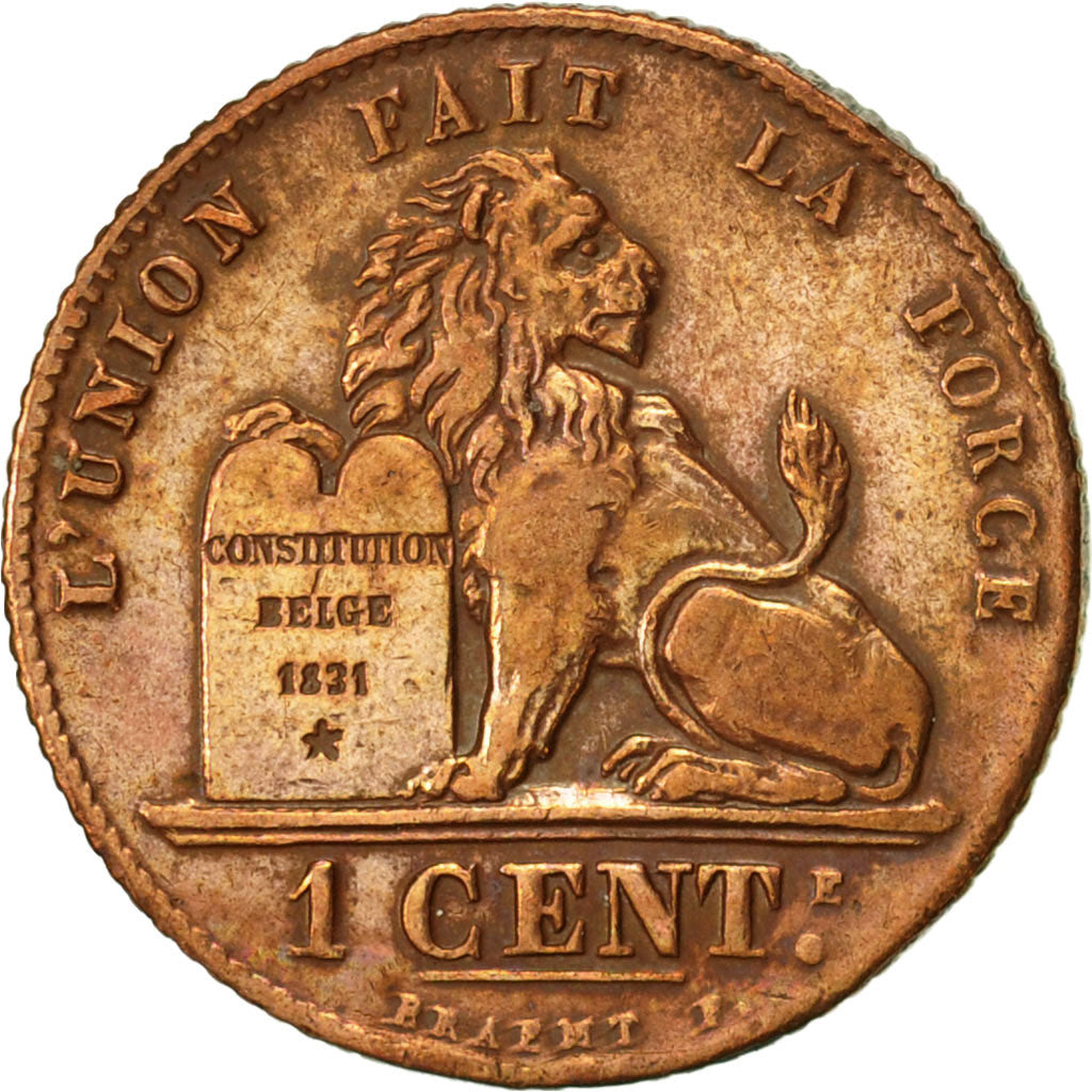 Belgium, Centime, 1914, EF(40-45), Copper, KM:76