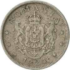 Coin, Romania, Ferdinand I, 2 Lei, 1924, EF(40-45), Copper-nickel, KM:47