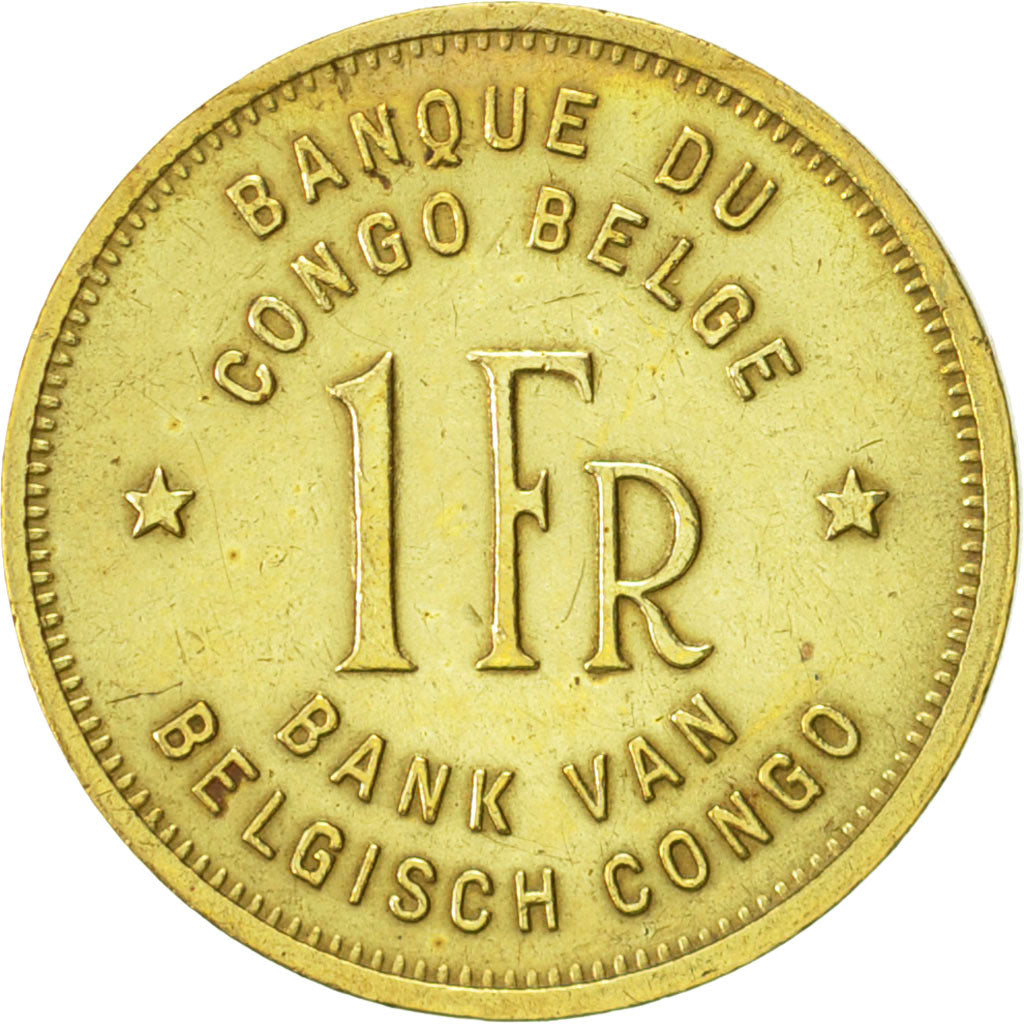 Belgian Congo, Franc, 1949, EF(40-45), Copper, KM:TS30