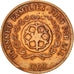 Coin, Tonga, King Taufa'ahau Tupou IV, 2 Seniti, 1990, EF(40-45), Bronze, KM:67