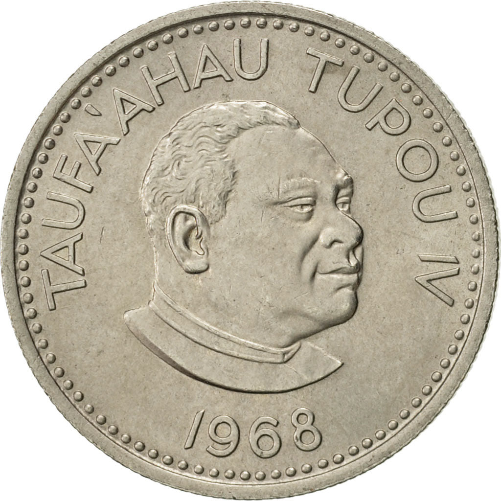 Tonga, King Taufa'ahau Tupou IV, 5 Seniti, 1968, SPL-, Rame-nichel, KM:29
