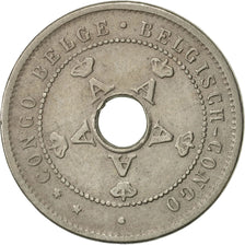 Congo belga, 5 Centimes, 1920, MBC+, Cobre - níquel, KM:17