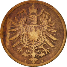 Coin, GERMANY - EMPIRE, Wilhelm I, 2 Pfennig, 1875, Vienne, VF(20-25), Copper