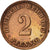Coin, GERMANY - EMPIRE, Wilhelm II, 2 Pfennig, 1912, Munich, EF(40-45), Copper