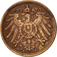 Coin, GERMANY - EMPIRE, Wilhelm II, 2 Pfennig, 1915, Stuttgart, EF(40-45)