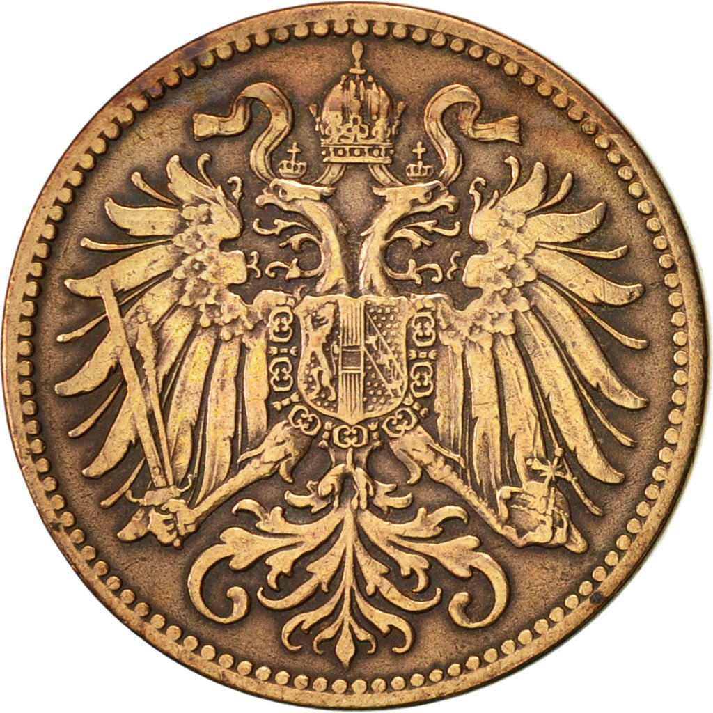 Monnaie, Autriche, Franz Joseph I, 2 Heller, 1899, TTB, Bronze, KM:2801
