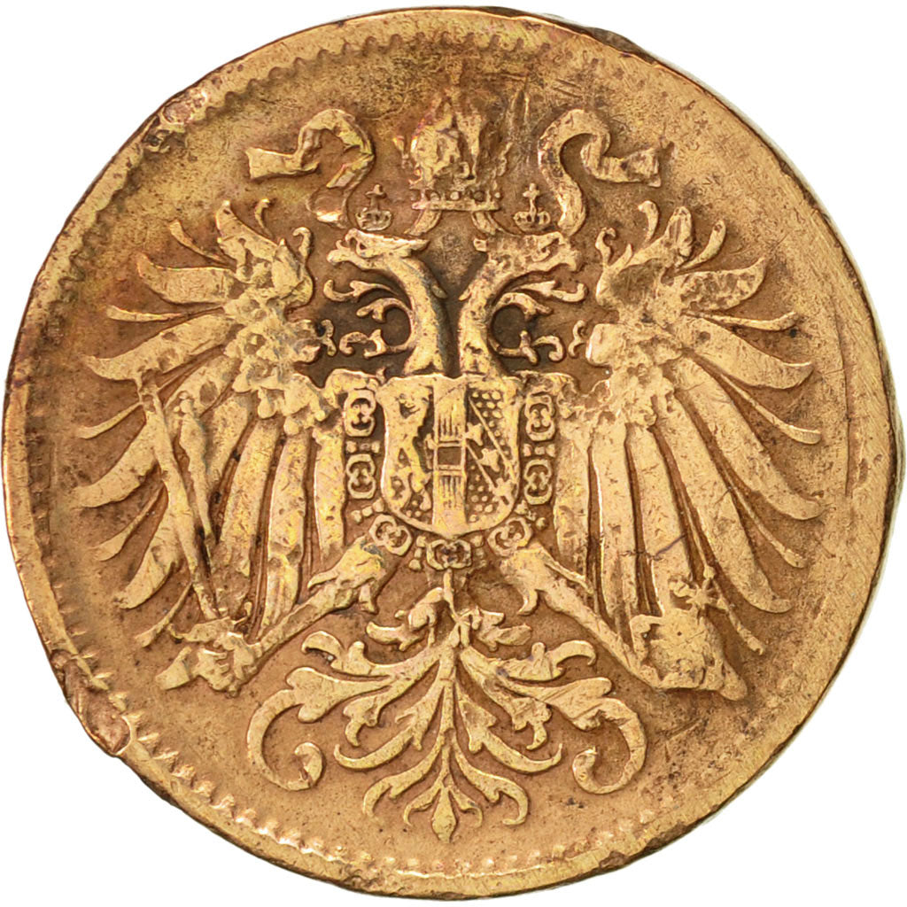 Monnaie, Autriche, Franz Joseph I, 2 Heller, 1894, TB+, Bronze, KM:2801