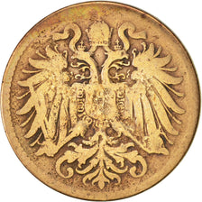 Austria, Franz Joseph I, 2 Heller, 1897, VF(20-25), Bronze, KM:2801