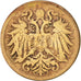 Austria, Franz Joseph I, 2 Heller, 1897, VF(20-25), Bronze, KM:2801