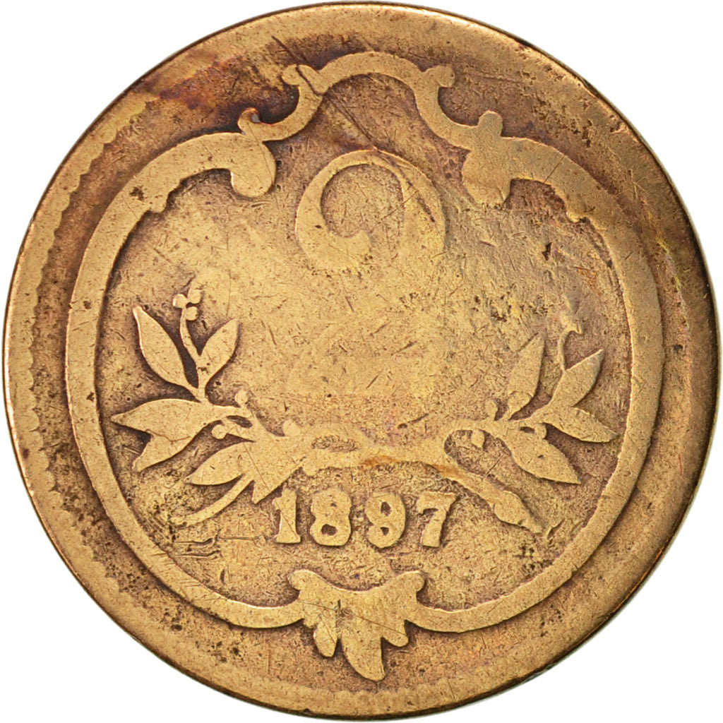 Austria, Franz Joseph I, 2 Heller, 1897, VF(20-25), Bronze, KM:2801