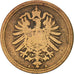 Coin, GERMANY - EMPIRE, Wilhelm I, Pfennig, 1888, Berlin, VF(20-25), Copper