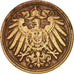 Coin, GERMANY - EMPIRE, Wilhelm II, Pfennig, 1901, Karlsruhe, EF(40-45), Copper