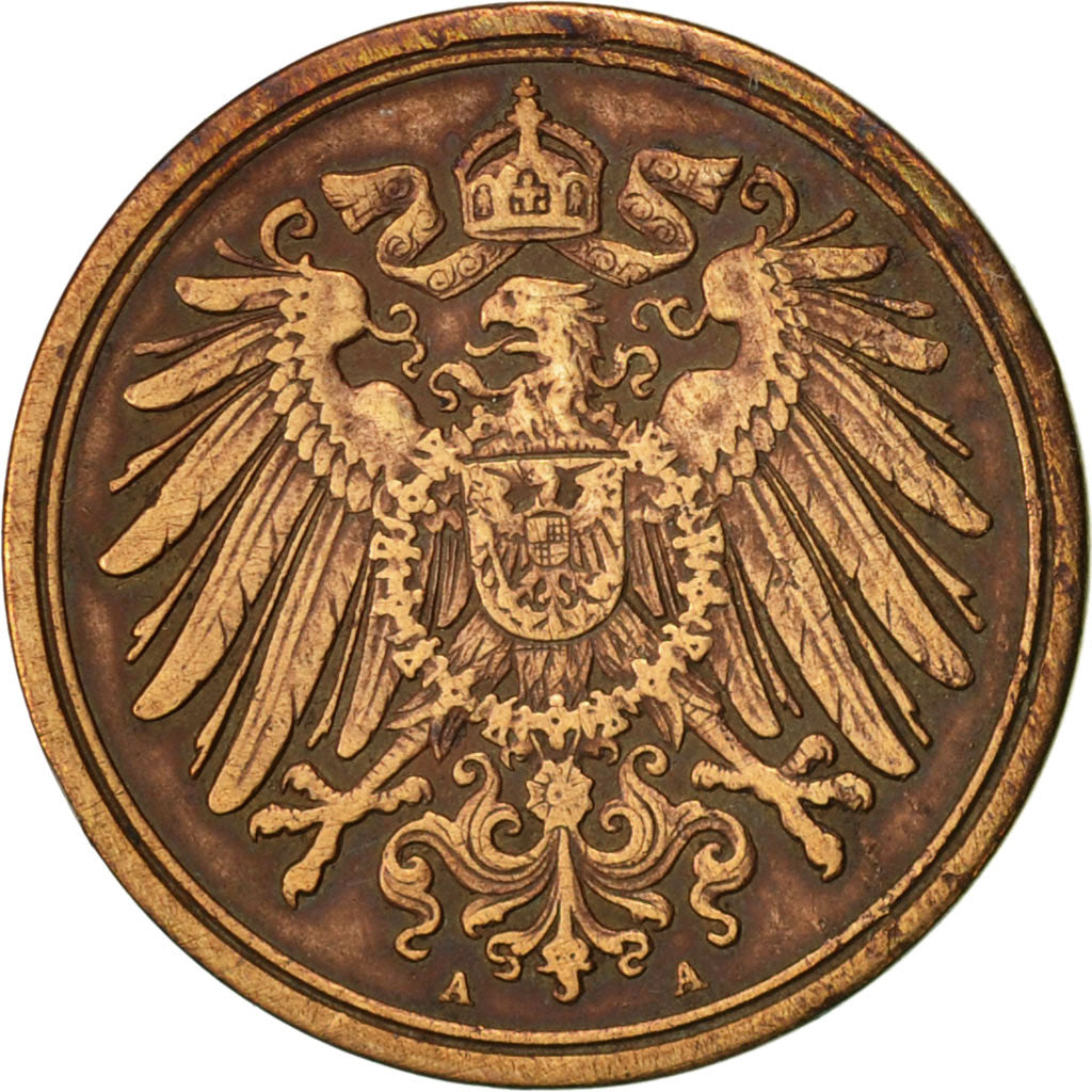 Coin, GERMANY - EMPIRE, Wilhelm II, Pfennig, 1903, Berlin, EF(40-45), Copper