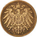 Moneta, NIEMCY - IMPERIUM, Wilhelm II, Pfennig, 1913, Hamburg, EF(40-45)