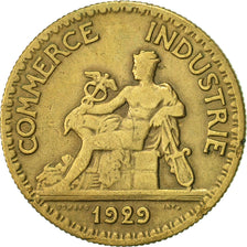 Moneda, Francia, Chambre de commerce, 50 Centimes, 1929, Paris, BC+, Aluminio -