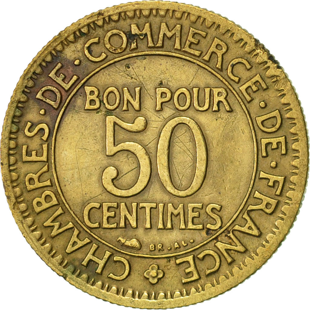 Coin, France, Chambre de commerce, 50 Centimes, 1929, Paris, VF(30-35)