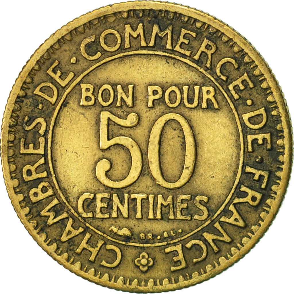 France, Chambre de commerce, 50 Centimes, 1921, Paris, VF(30-35)