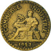 Moneda, Francia, Chambre de commerce, 50 Centimes, 1923, Paris, BC+, Aluminio -
