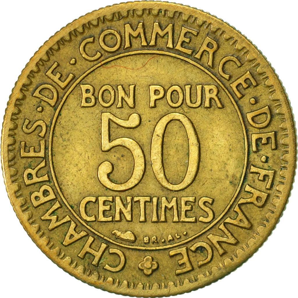 Coin, France, Chambre de commerce, 50 Centimes, 1926, Paris, EF(40-45)