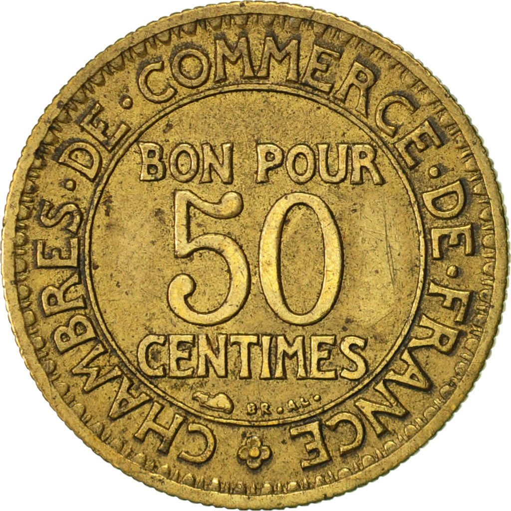 Coin, France, Chambre de commerce, 50 Centimes, 1925, Paris, EF(40-45)