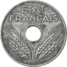 Coin, France, État français, 20 Centimes, 1943, Paris, EF(40-45), Zinc