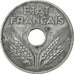 Monnaie, France, État français, 20 Centimes, 1943, Paris, TTB, Zinc, KM:900.2
