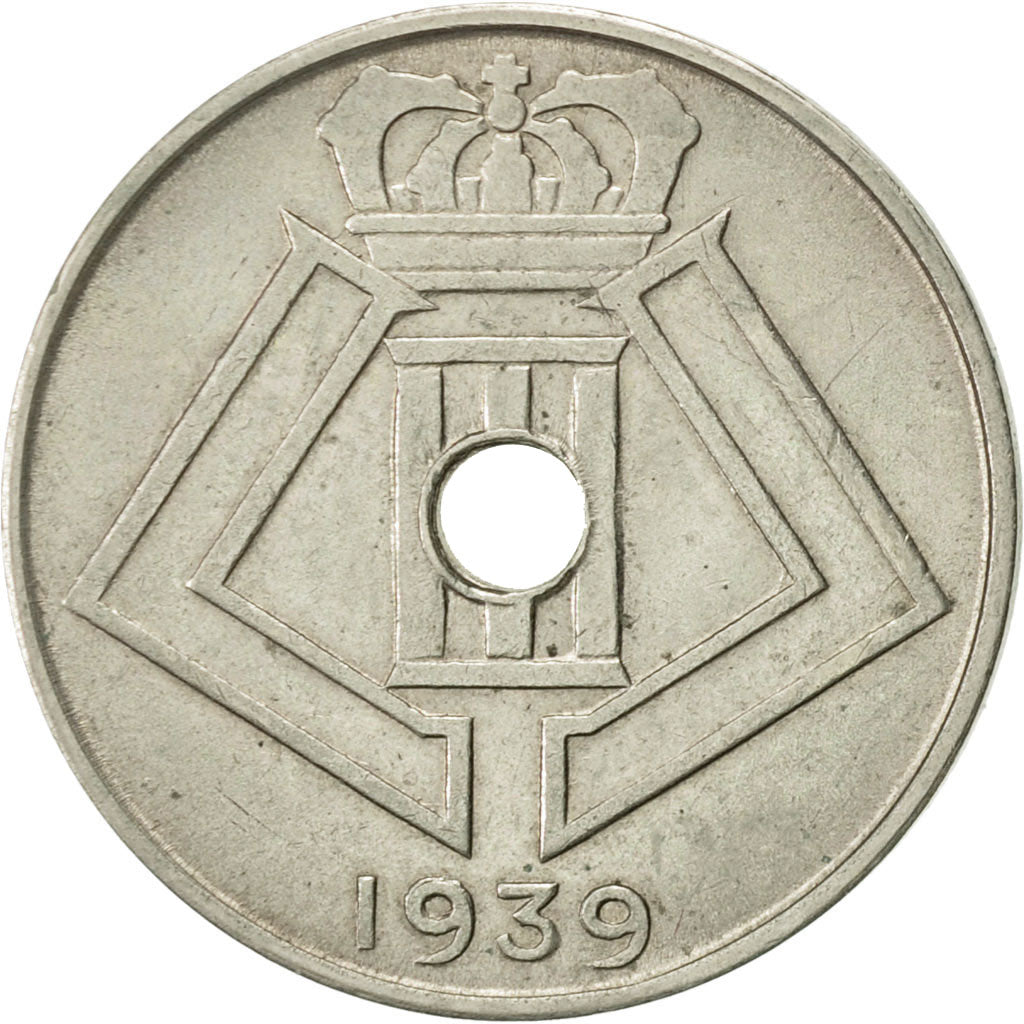 Belgium, 10 Centimes, 1939, EF(40-45), Nickel-brass, KM:112