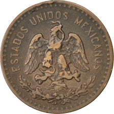 Moneda, México, 5 Centavos, 1918, Mexico City, MBC, Bronce, KM:422
