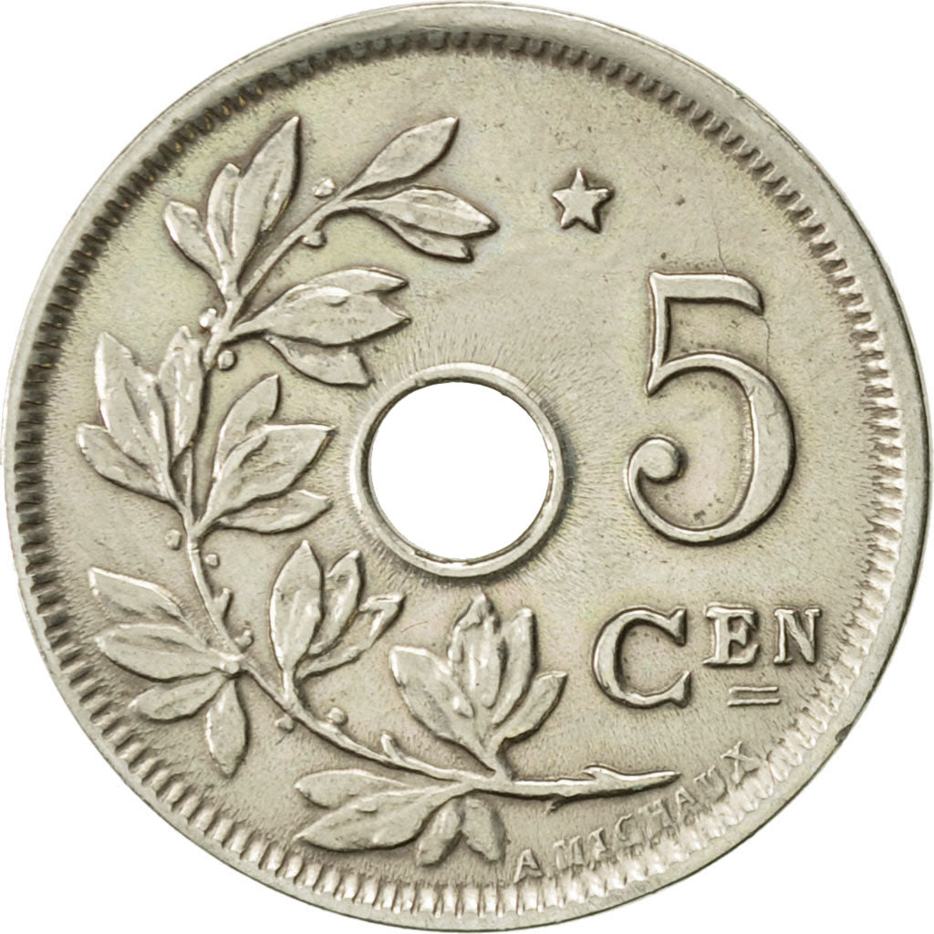 Belgium, 5 Centimes, 1931, AU(55-58), Nickel-brass, KM:94