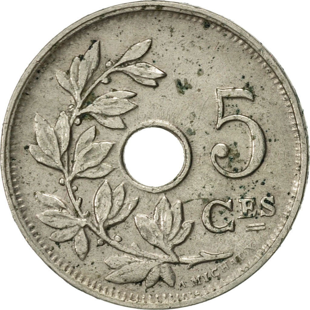 Belgium, 5 Centimes, 1927, AU(50-53), Copper-nickel, KM:66