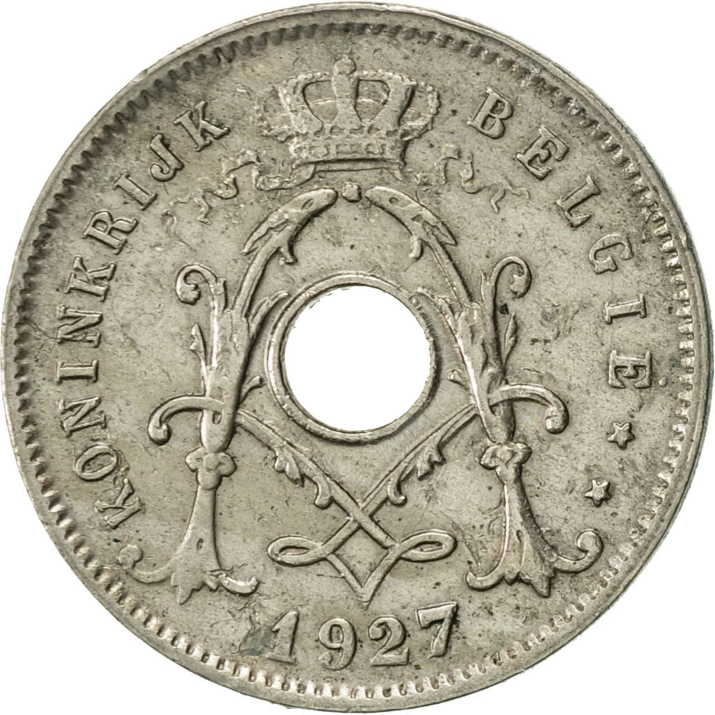 Coin, Belgium, 5 Centimes, 1927, AU(50-53), Copper-nickel, KM:67