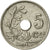 Moneda, Bélgica, 5 Centimes, 1927, MBC+, Cobre - níquel, KM:67