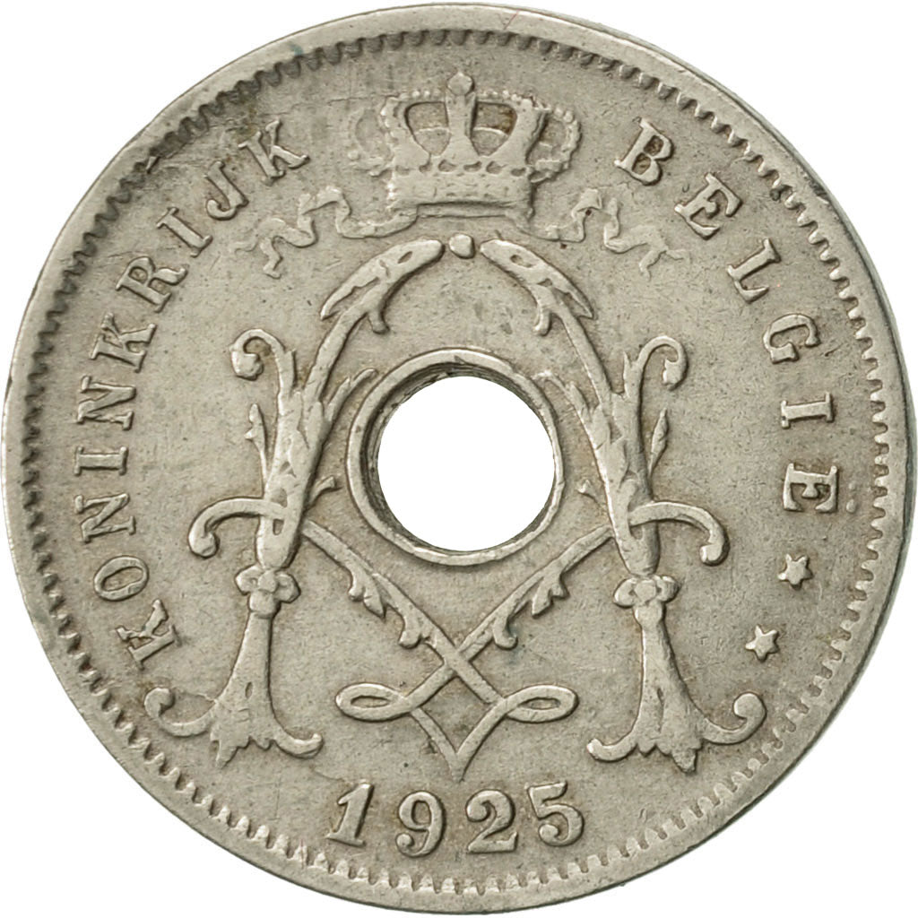 Coin, Belgium, 5 Centimes, 1925, AU(50-53), Copper-nickel, KM:67