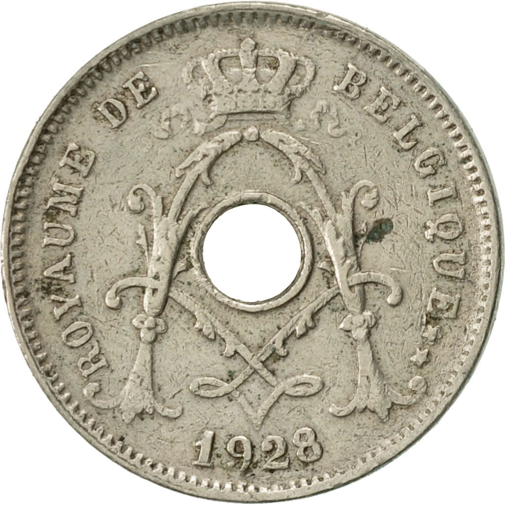 Coin, Belgium, 5 Centimes, 1928, AU(50-53), Copper-nickel, KM:66