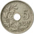 Moneda, Bélgica, 5 Centimes, 1928, MBC+, Cobre - níquel, KM:66