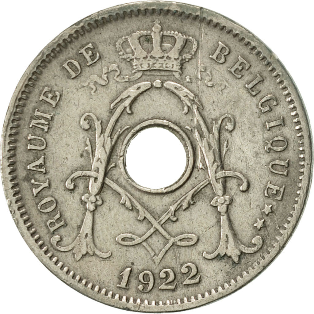 Coin, Belgium, 5 Centimes, 1922, AU(50-53), Copper-nickel, KM:66
