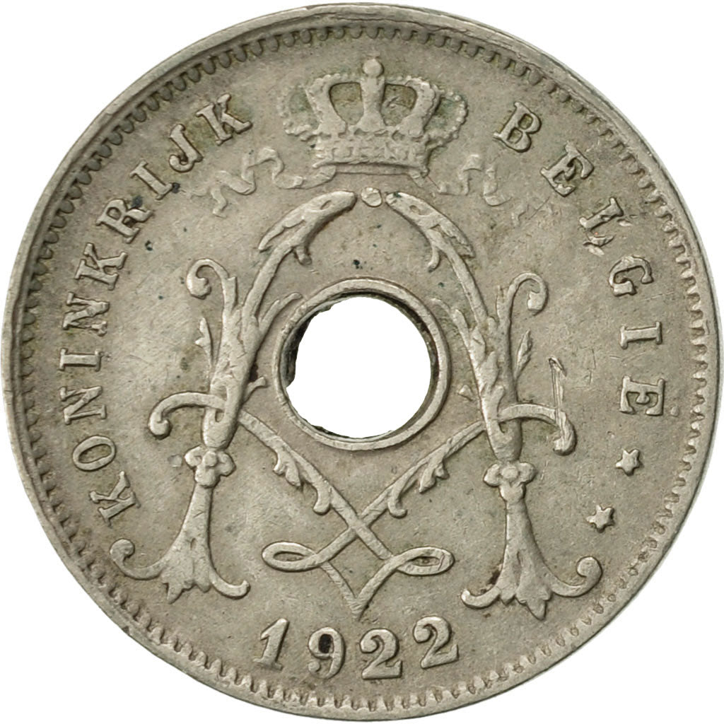 Coin, Belgium, 5 Centimes, 1922, EF(40-45), Copper-nickel, KM:67