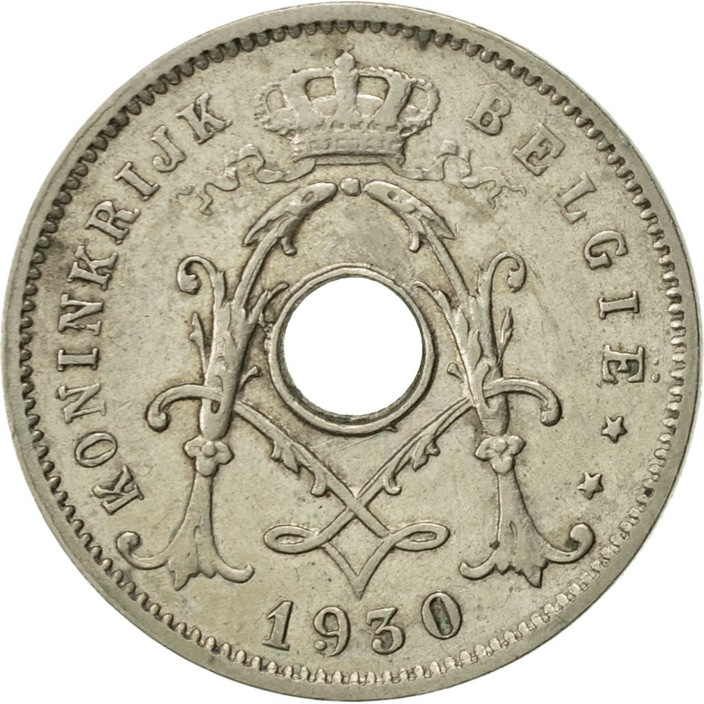 Belgium, 5 Centimes, 1930, AU(50-53), Nickel-brass, KM:94