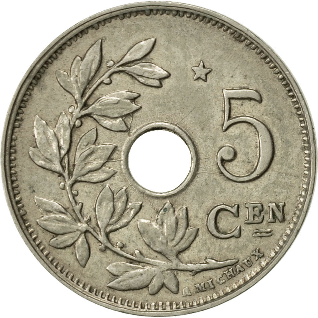 Belgium, 5 Centimes, 1930, AU(50-53), Nickel-brass, KM:94
