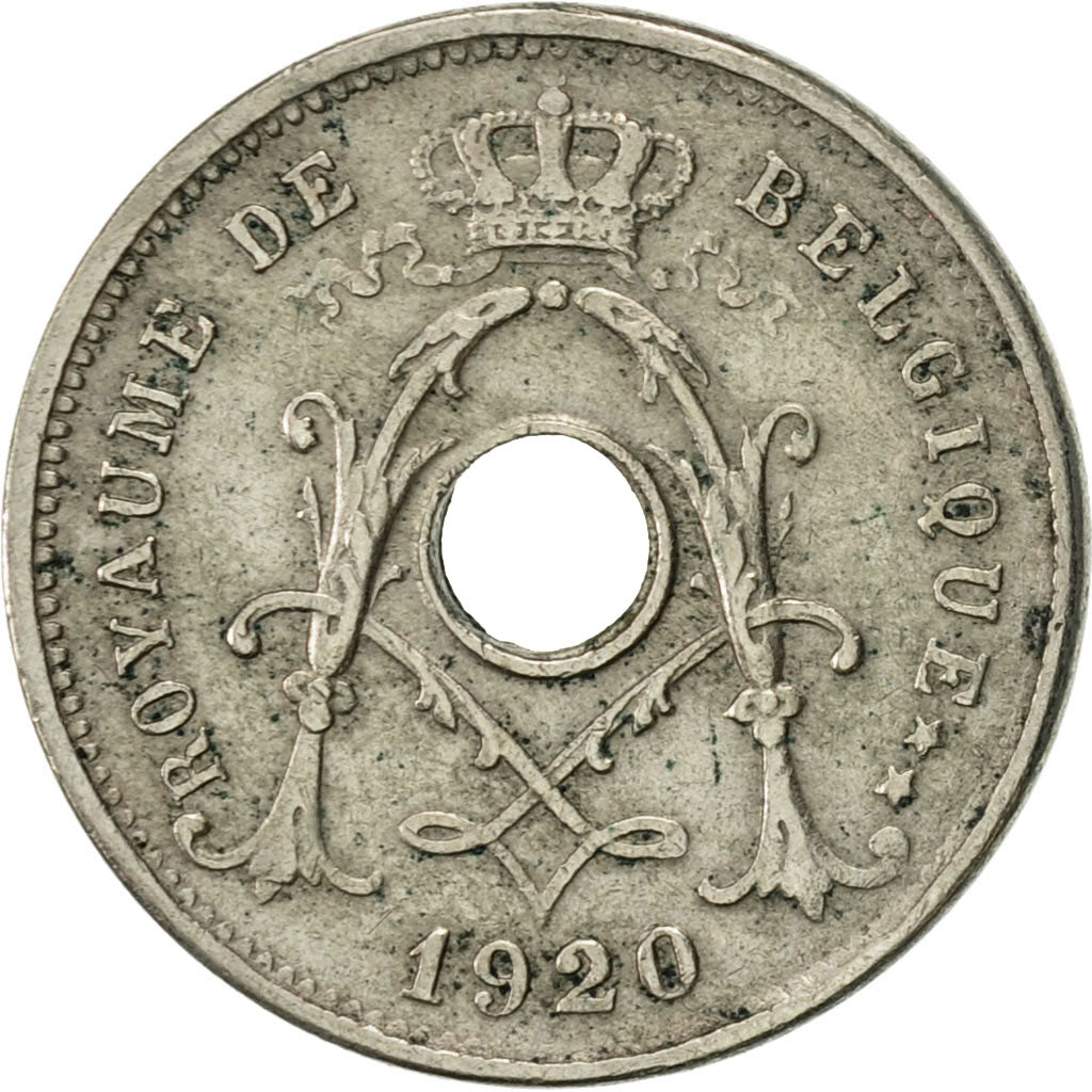 Coin, Belgium, 5 Centimes, 1920, EF(40-45), Copper-nickel, KM:66