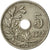 Moneda, Bélgica, 5 Centimes, 1920, MBC, Cobre - níquel, KM:67