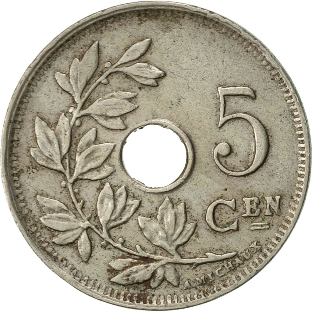 Coin, Belgium, 5 Centimes, 1923, EF(40-45), Copper-nickel, KM:67