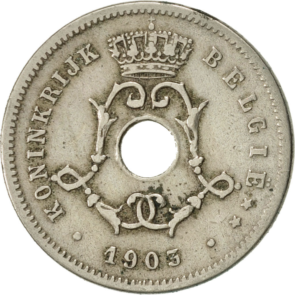 Coin, Belgium, 5 Centimes, 1903, EF(40-45), Copper-nickel, KM:47