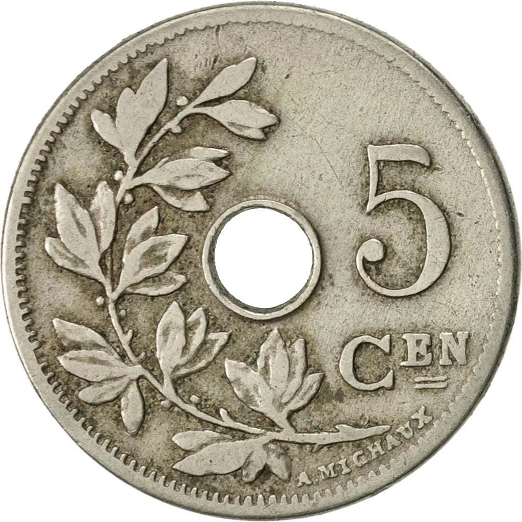 Coin, Belgium, 5 Centimes, 1903, EF(40-45), Copper-nickel, KM:47