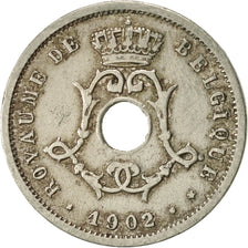 Bélgica, 5 Centimes, 1902, MBC, Cobre - níquel, KM:46